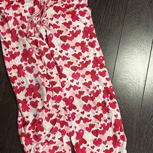 Women’s Pj Pajama pants Valentine’s Day Hearts size small